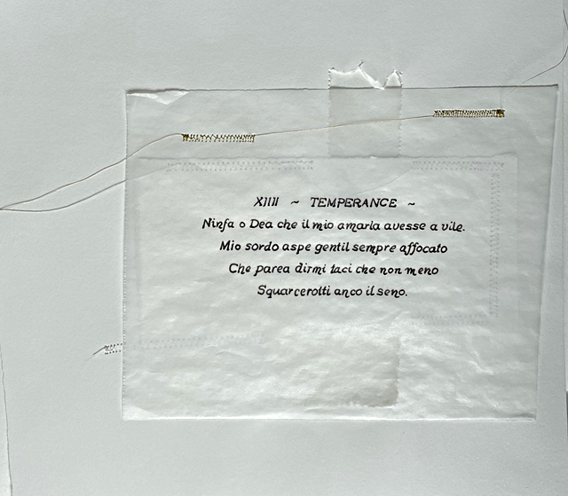 barbara-cappello-xiiii-temperance-arcanocorpo-libro-oggetto-2025-ph-su-carta-cotone-cuciture-a-macchina-foglia-d-oro.jpeg